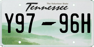 TN license plate Y9796H