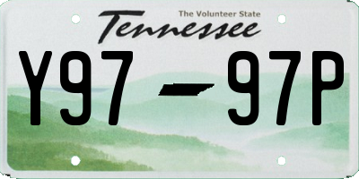 TN license plate Y9797P
