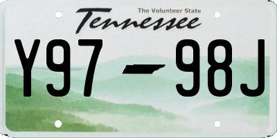 TN license plate Y9798J