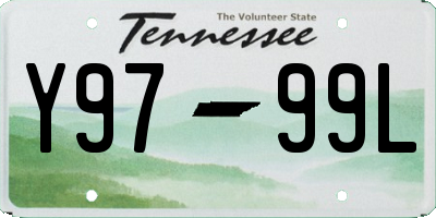 TN license plate Y9799L