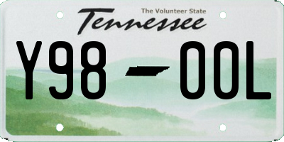 TN license plate Y9800L