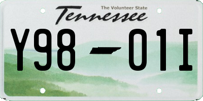 TN license plate Y9801I
