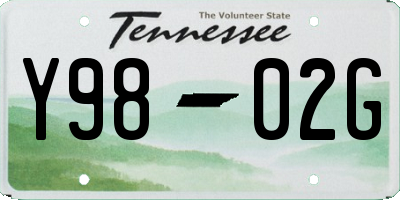 TN license plate Y9802G