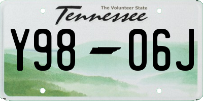 TN license plate Y9806J