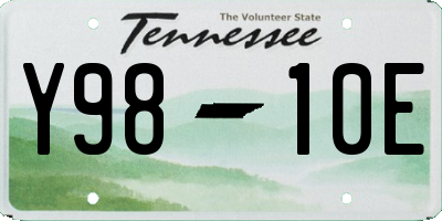 TN license plate Y9810E