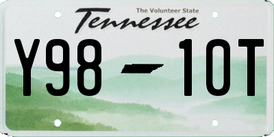 TN license plate Y9810T