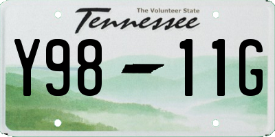 TN license plate Y9811G