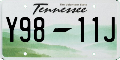 TN license plate Y9811J