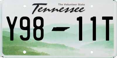 TN license plate Y9811T
