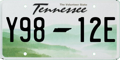 TN license plate Y9812E