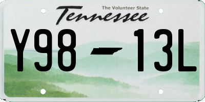 TN license plate Y9813L