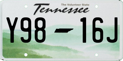 TN license plate Y9816J