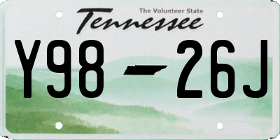 TN license plate Y9826J