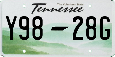 TN license plate Y9828G