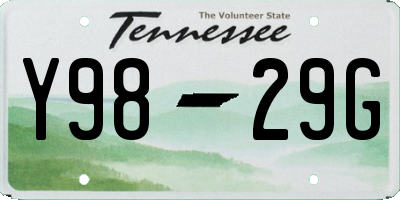 TN license plate Y9829G