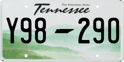 TN license plate Y9829O