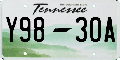 TN license plate Y9830A