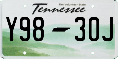 TN license plate Y9830J