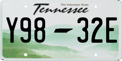 TN license plate Y9832E