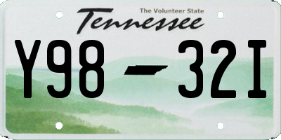 TN license plate Y9832I