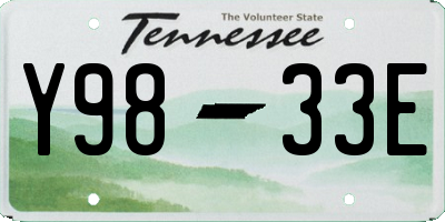 TN license plate Y9833E