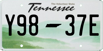 TN license plate Y9837E
