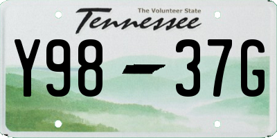 TN license plate Y9837G
