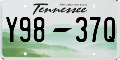 TN license plate Y9837Q