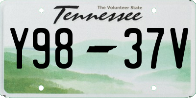 TN license plate Y9837V