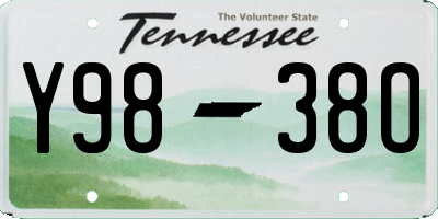 TN license plate Y9838O