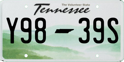 TN license plate Y9839S