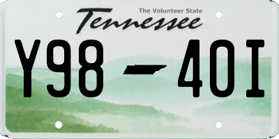 TN license plate Y9840I