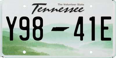 TN license plate Y9841E