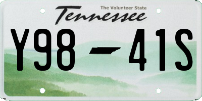 TN license plate Y9841S