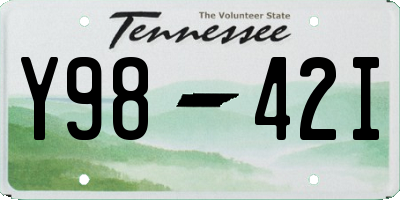 TN license plate Y9842I