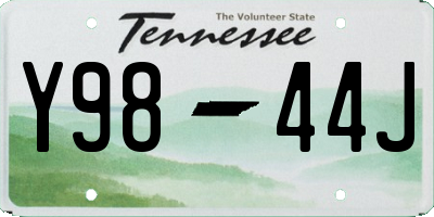 TN license plate Y9844J