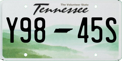 TN license plate Y9845S