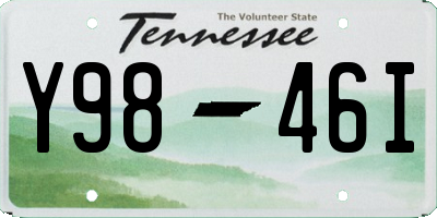 TN license plate Y9846I