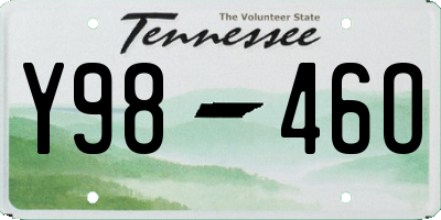 TN license plate Y9846O