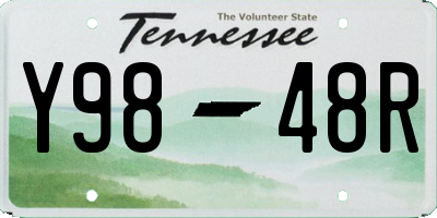 TN license plate Y9848R