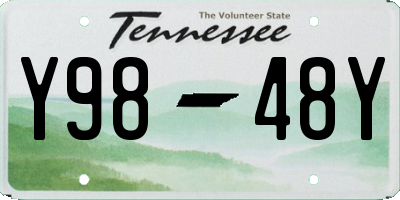 TN license plate Y9848Y