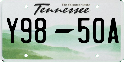 TN license plate Y9850A