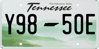 TN license plate Y9850E