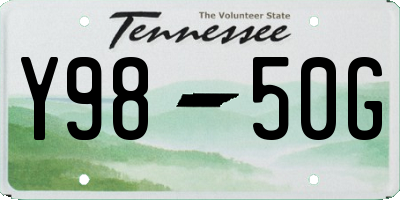 TN license plate Y9850G