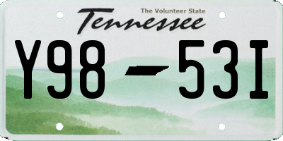 TN license plate Y9853I