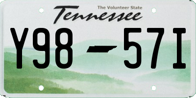 TN license plate Y9857I
