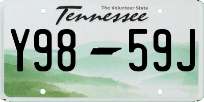 TN license plate Y9859J