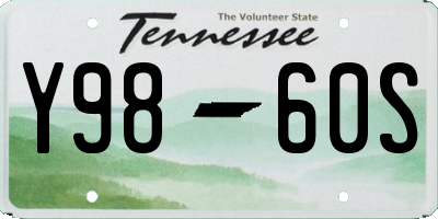 TN license plate Y9860S