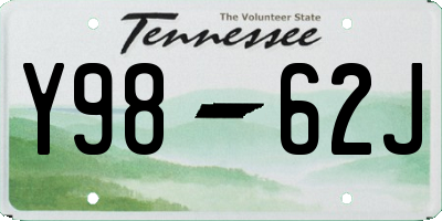 TN license plate Y9862J