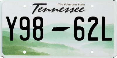 TN license plate Y9862L